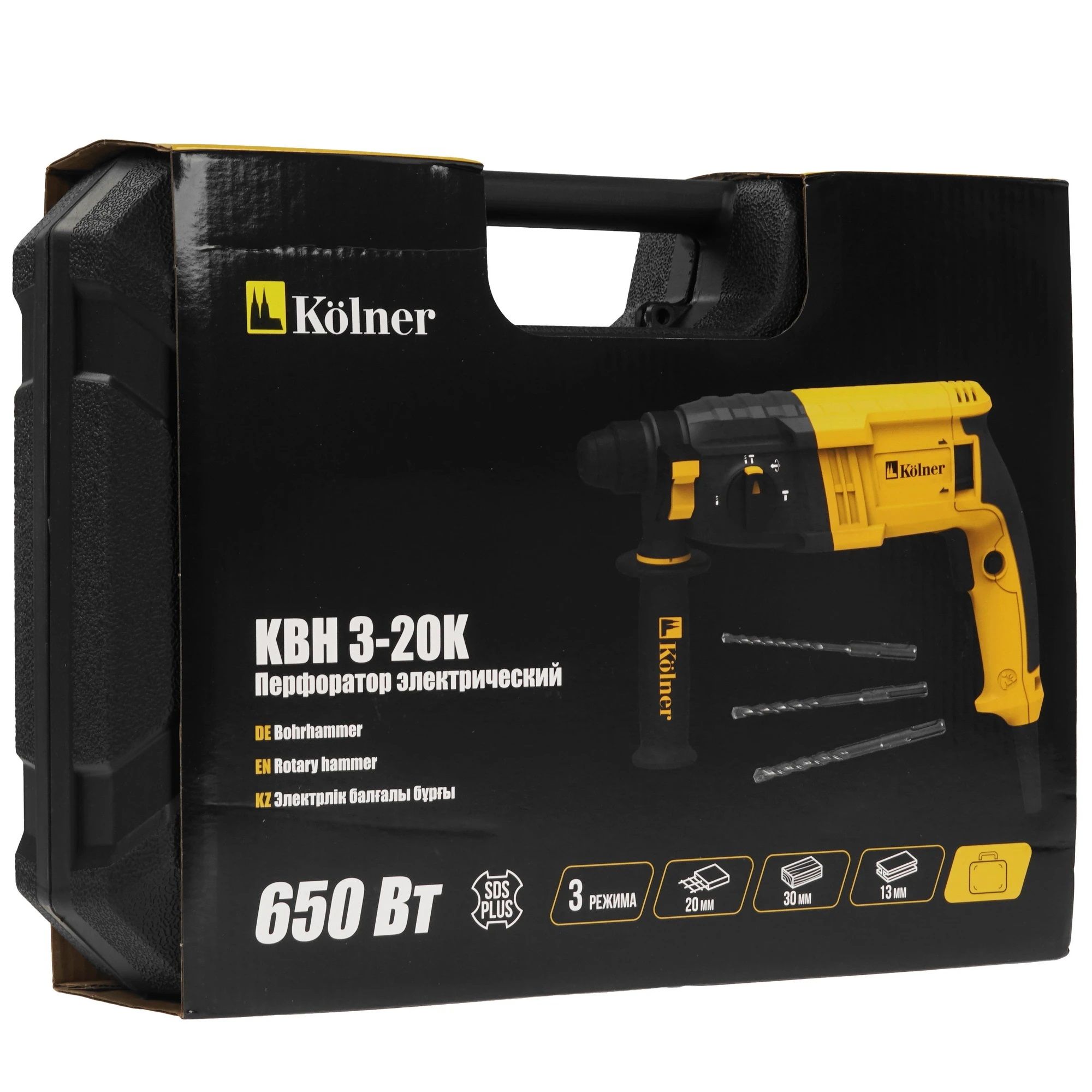 Перфоратор Kolner KBH 3-20K 650Вт 2,1 Дж