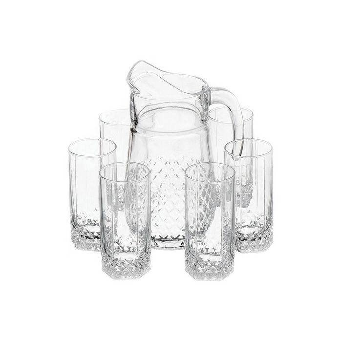 Набор питьевой Pasabahce Вальс на 6 персон 7 предметов с кувшином PSB 97675