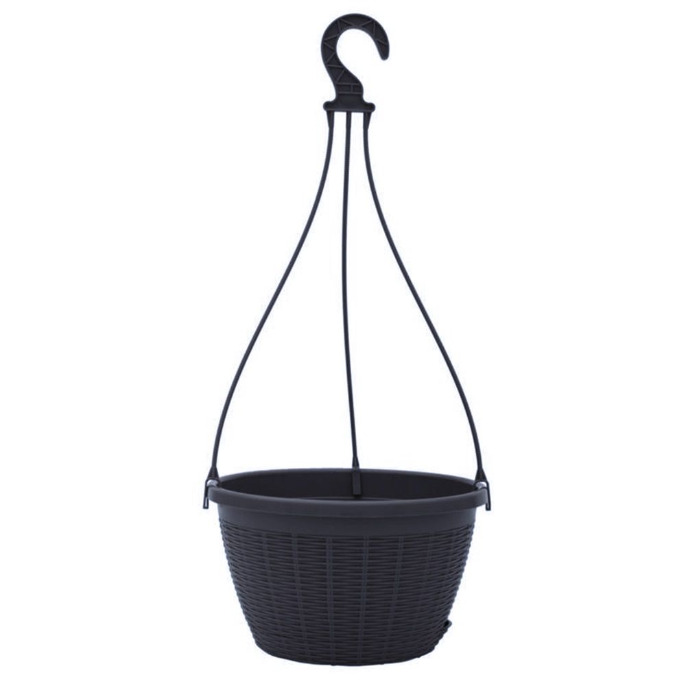 Кашпо подвесное антрацит 4,5 л