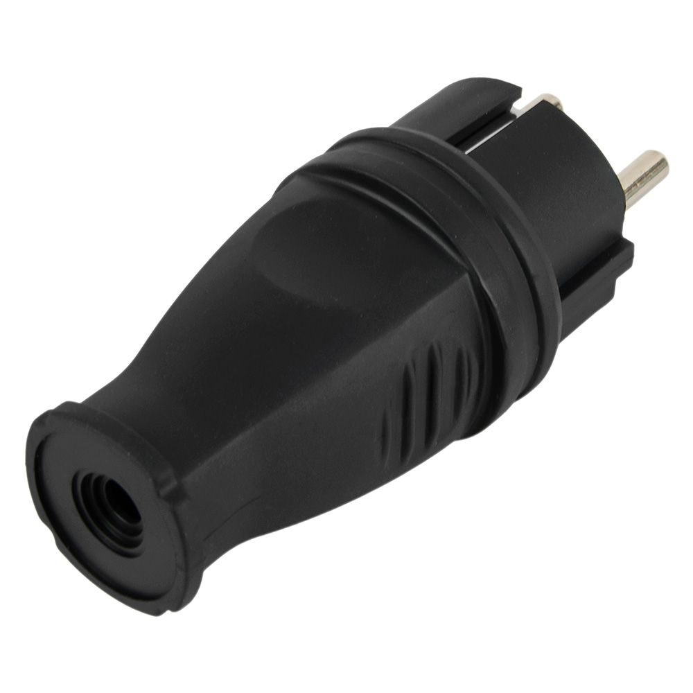 Вилка прямая каучук 2P+E 16А 250В IP44 (1/20/200)