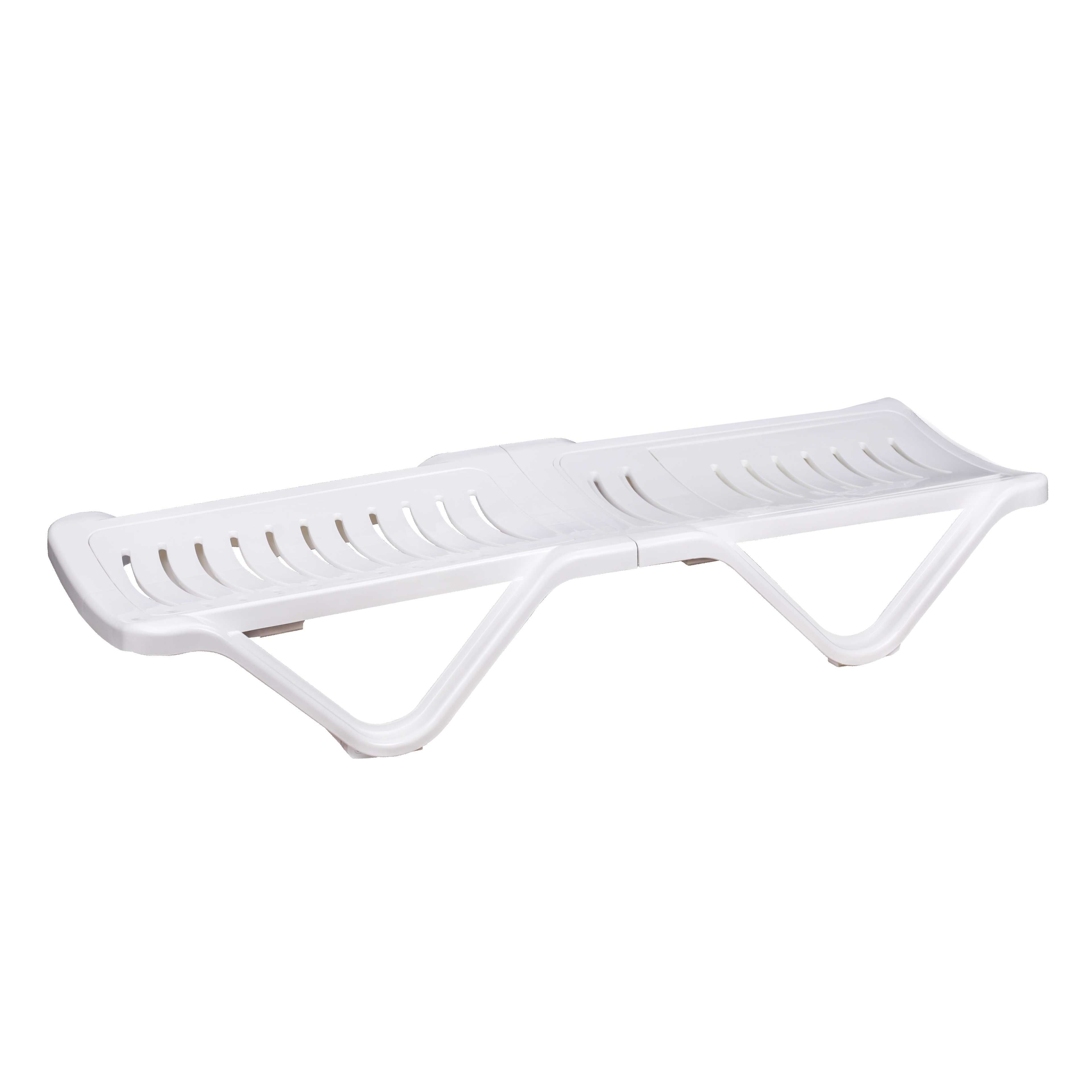 Шезлонг 1920х620х320 мм до 106 кг Аква белый