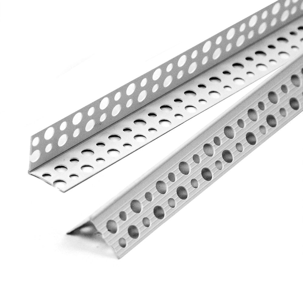 Угол перфорированный ПВХ 3000 мм белый