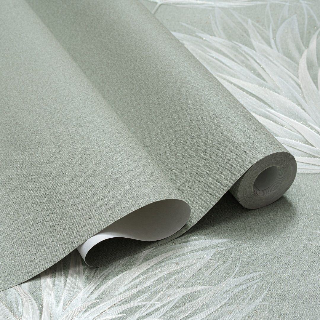 Обои Freedom Тельма 11365-04 зеленые рогожка 1,06х10 м