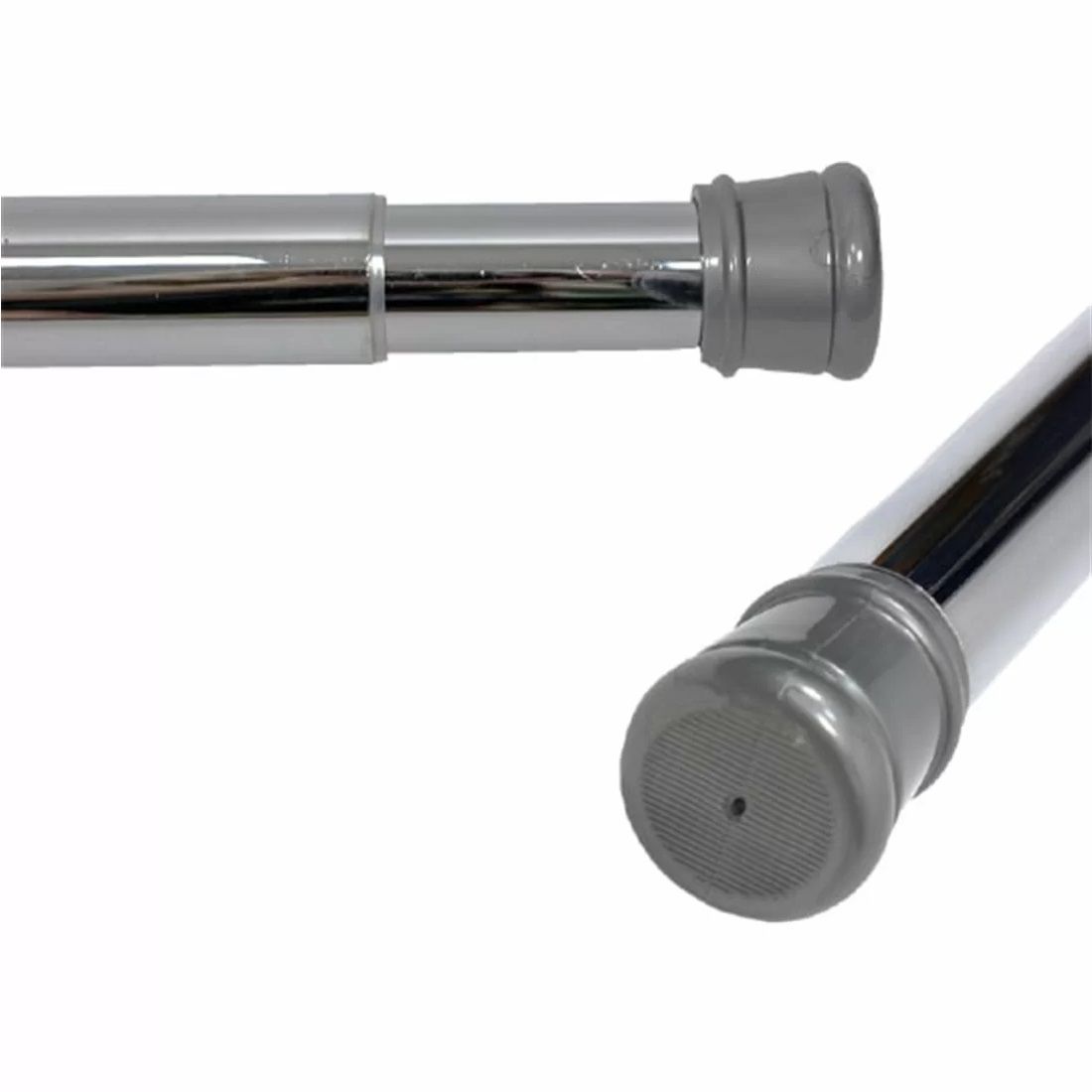 Карниз для ванной комнаты 120-220 см хром КК-006