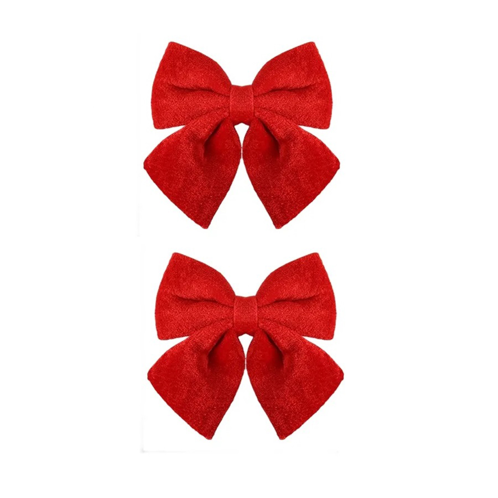 Украшение новогоднее Моя Елочка Бантики 13х15 см красный 2 шт 2025-1053