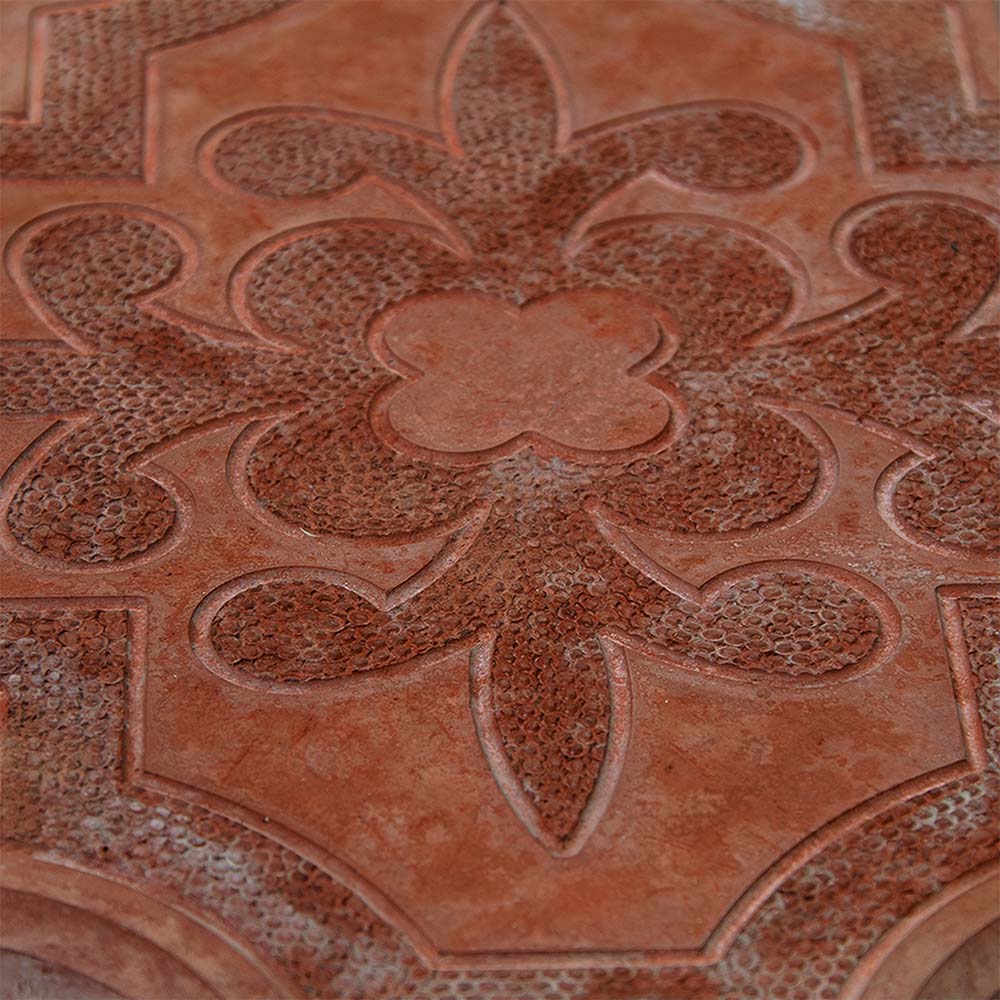 Брусчатка тротуарная Гжель/Клевер 45х295х295 мм красная