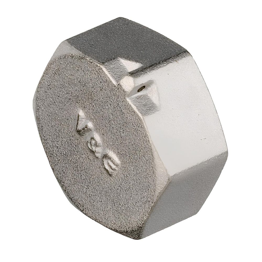 Заглушка латунь никель 3/4" ВР