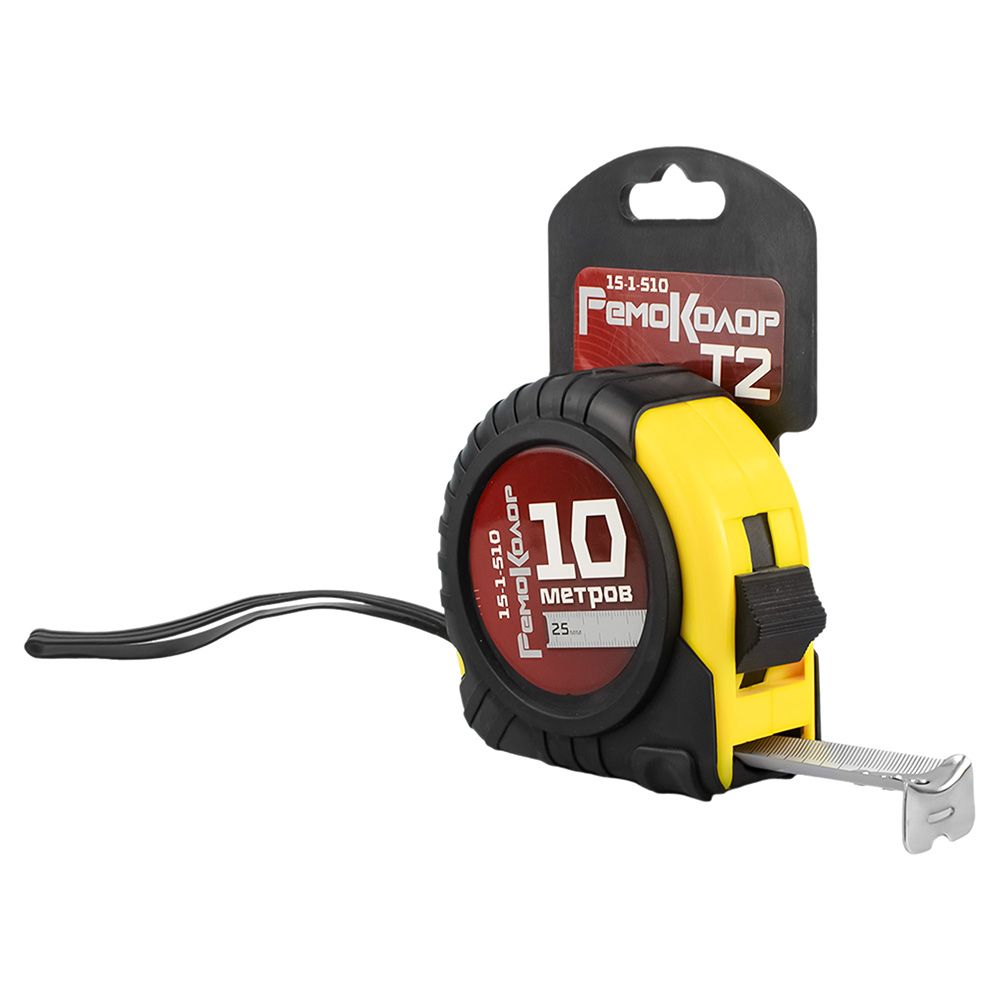 Рулетка 10 м х 25 мм РемоКолор T2 15-1-510