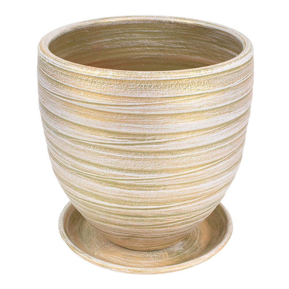 Горшок цветочный Бутон Модерн оливка 37 см 55-524 26 л