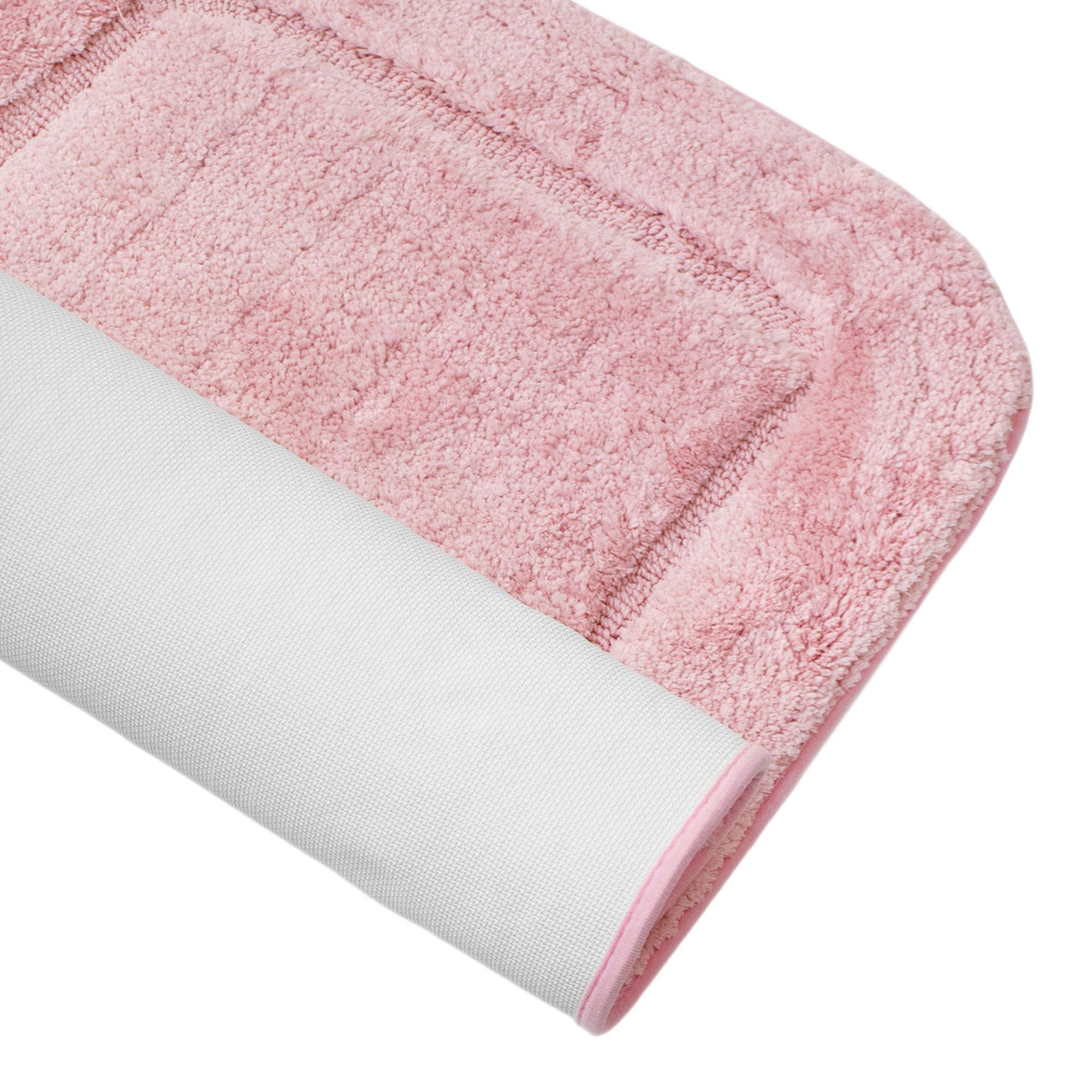 Коврик для ванной комнаты 60х100 см Lux Border Плюш Pink