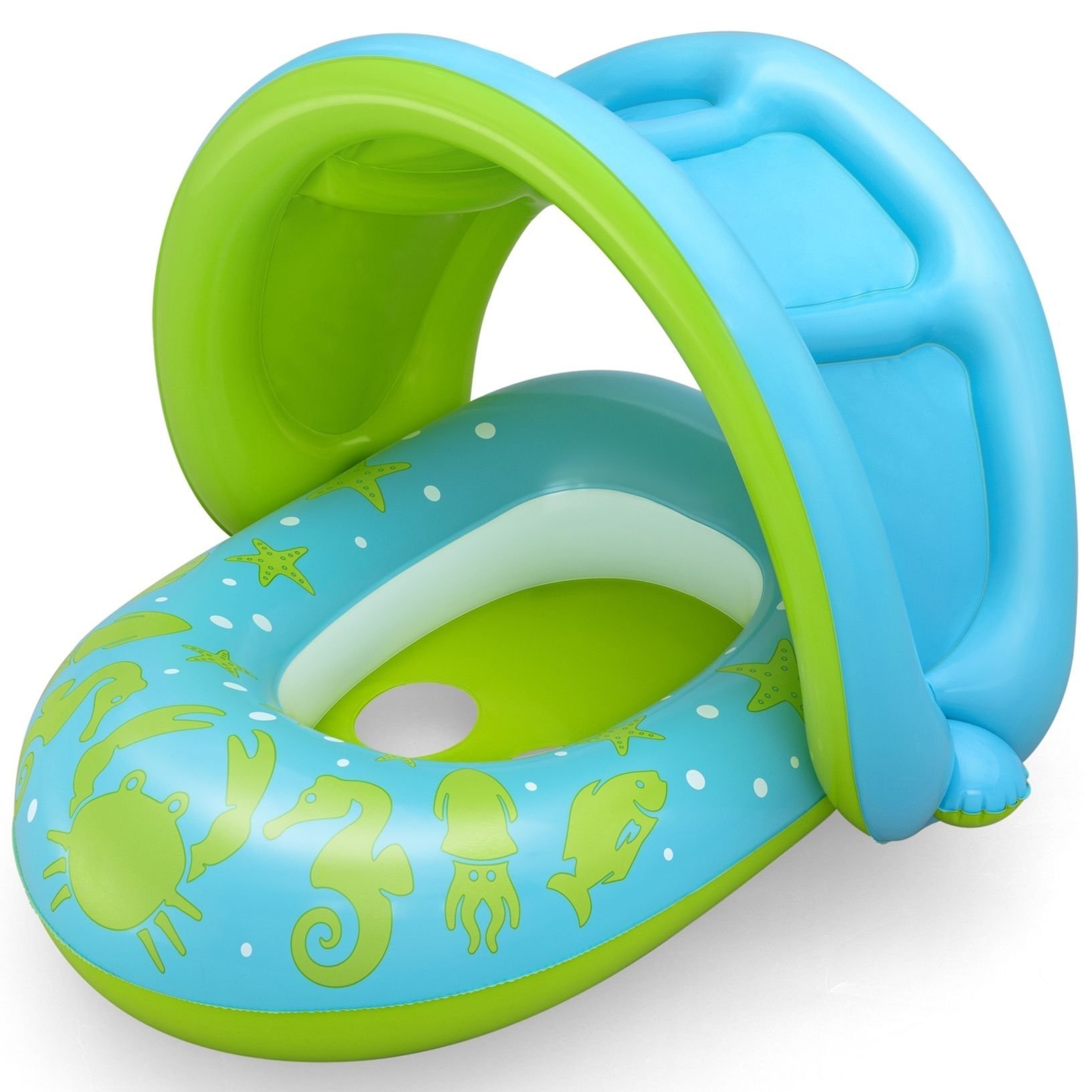 Круг для плавания с сиденьем 80х85 см 1-2 года Bestway Splash Star Shaded Baby 34091