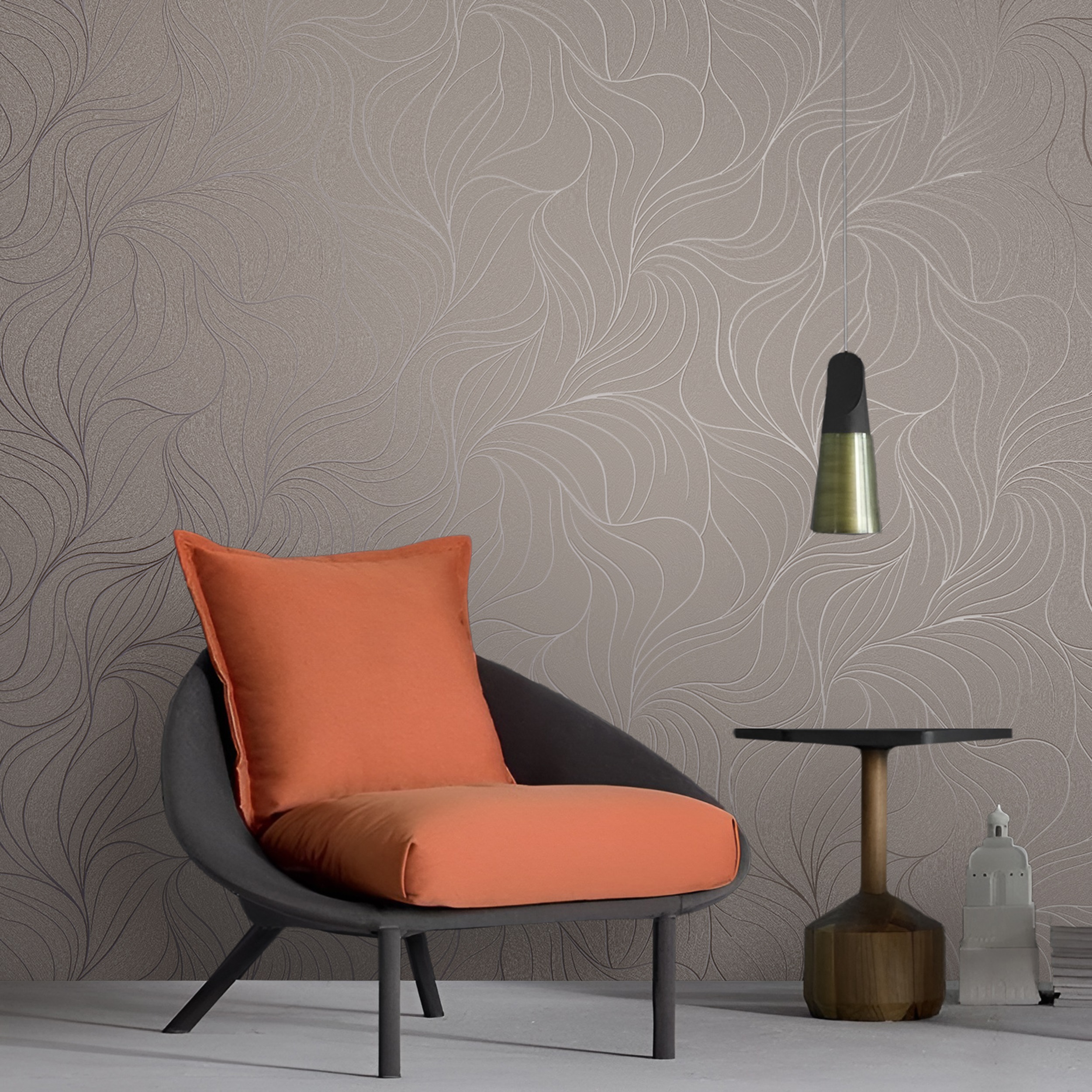 Обои Erismann Дольче 61044-05 коричневые абстракция 1,06х10 м