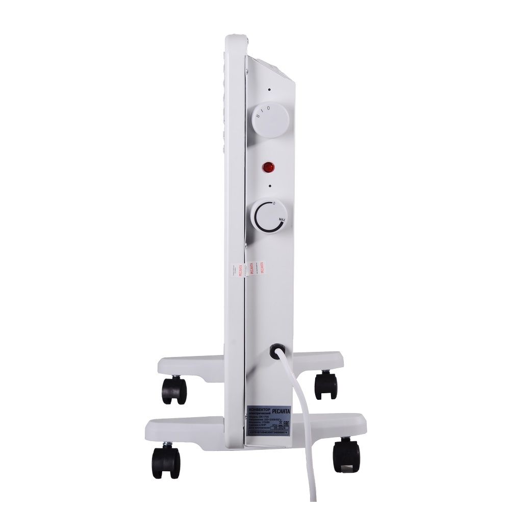 Конвектор 1,7кВт, 2 режима IPX4, мех.термостат  напол./настен Ресанта ОК-1700