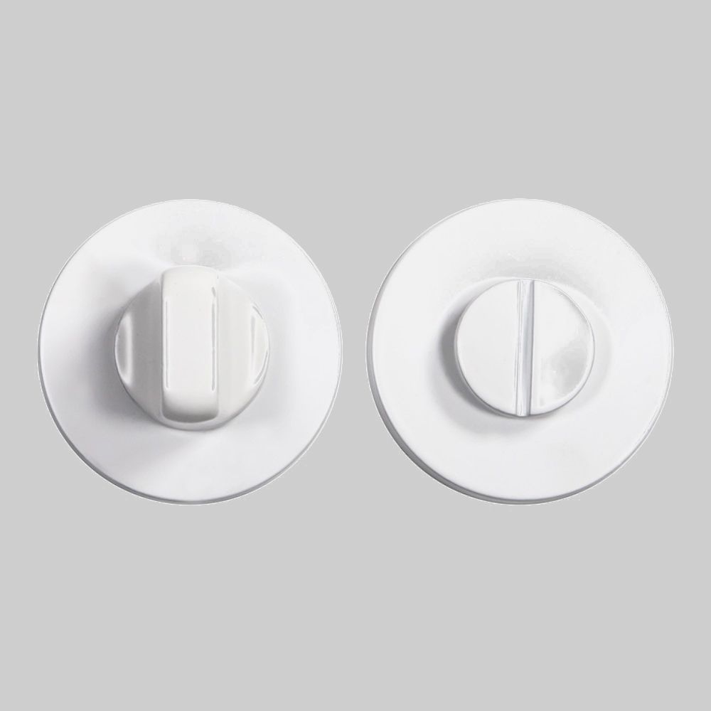 Завертка сантехническая FortePiano белая круглая