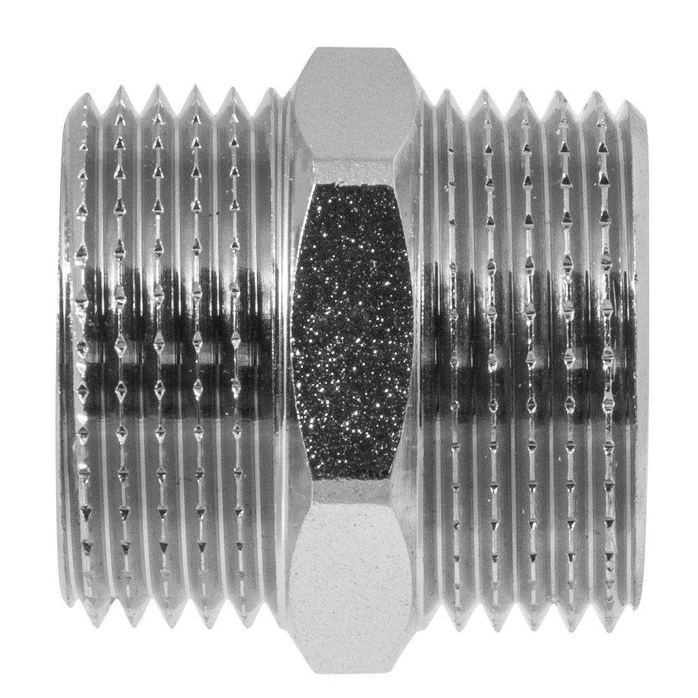Ниппель латунь никель 3/4" НР MPF MP-У ИС.072165