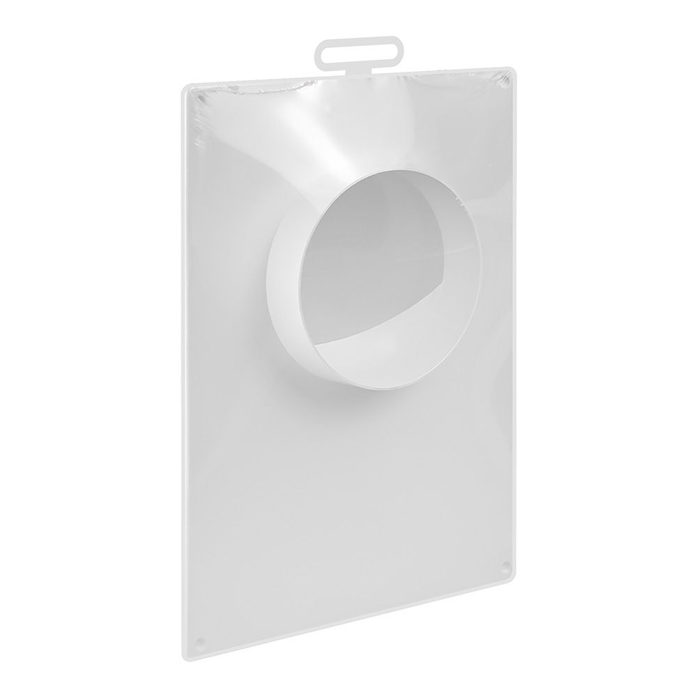 Площадка торцевая пластиковая 180х250 фланец D100