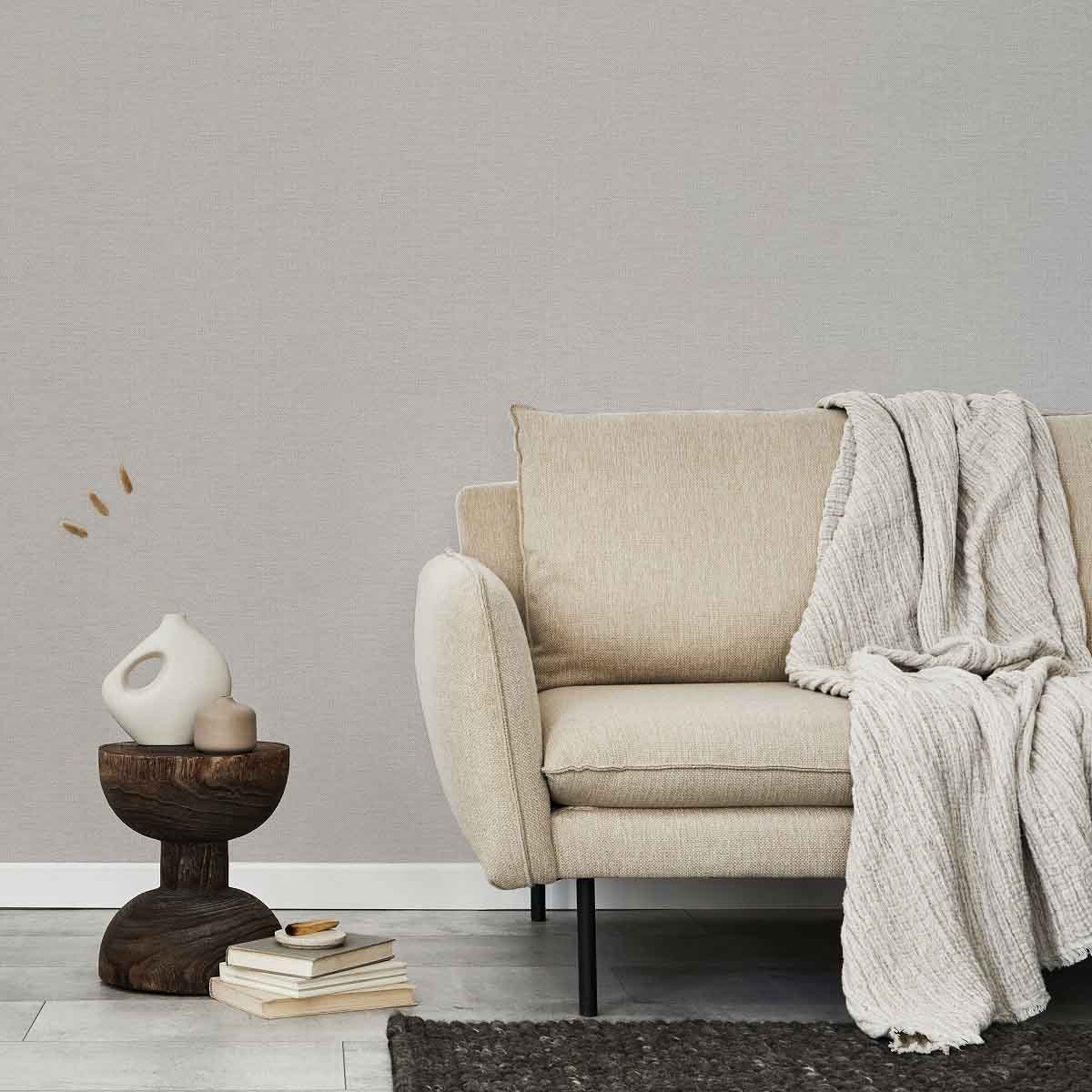 Обои 8053-11 Ornamy 1,06x10 м Bauhaus рогожка серый