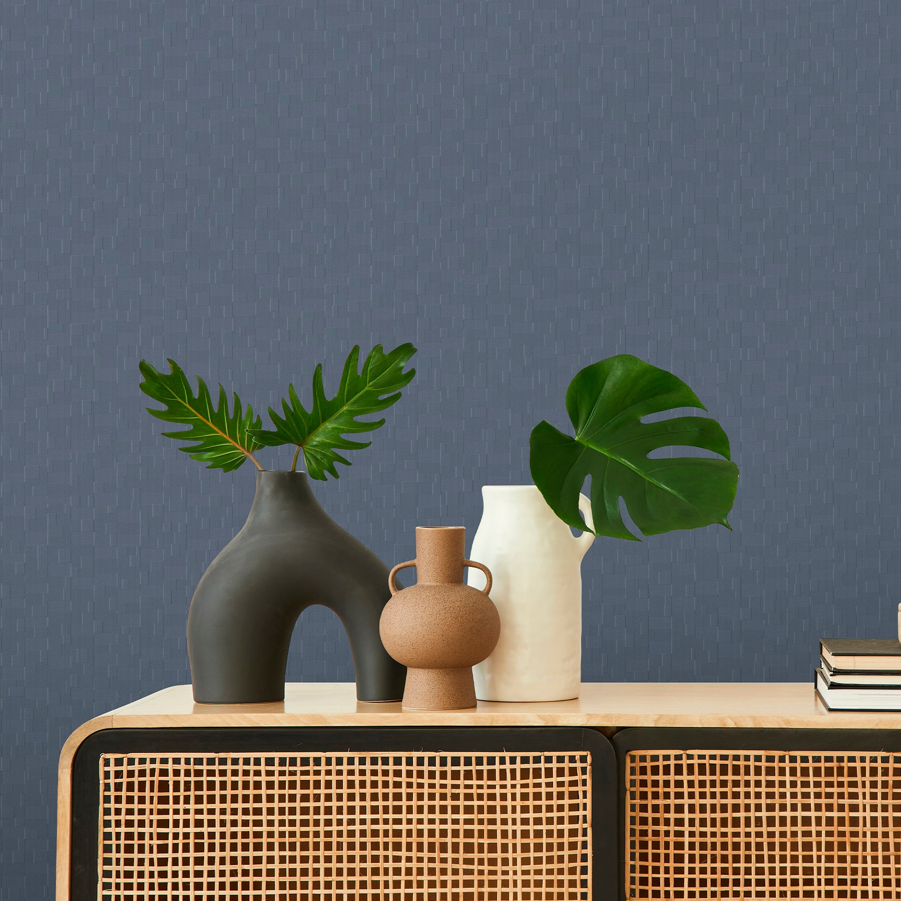 Обои Victoria Stenova Tetris 589395 синие геометрия 1,06х10,05 м