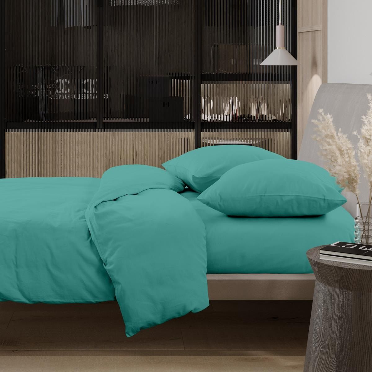 Белье постельное дуэт перкаль Wenge Emerald 86056-8 70х70 см-2