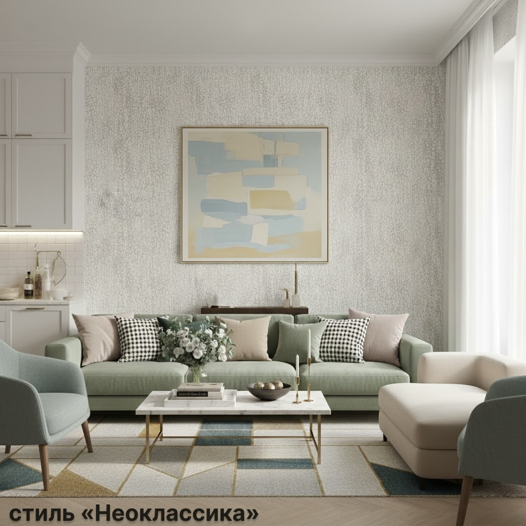 Обои Green Walls Кора С40 4139 02 айвори абстракция 1,06х10,05 м