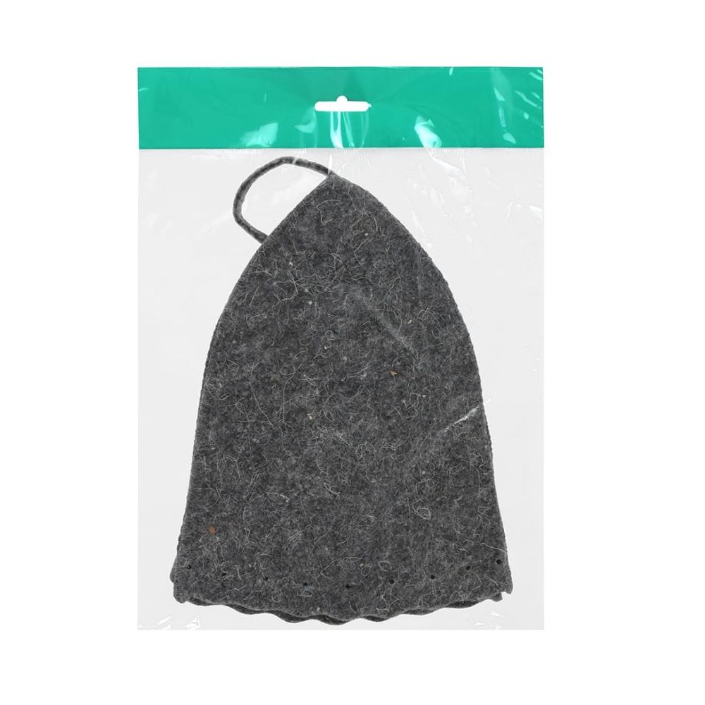 Шапка для бани Классика Hot Pot войлок серая