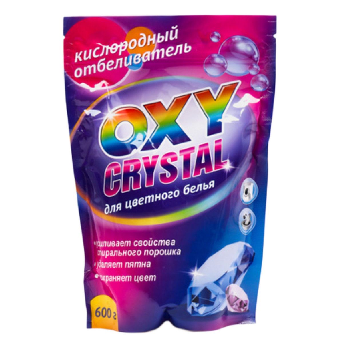 Отбеливатель кислородный для цветного белья Oxy crystal 600 г