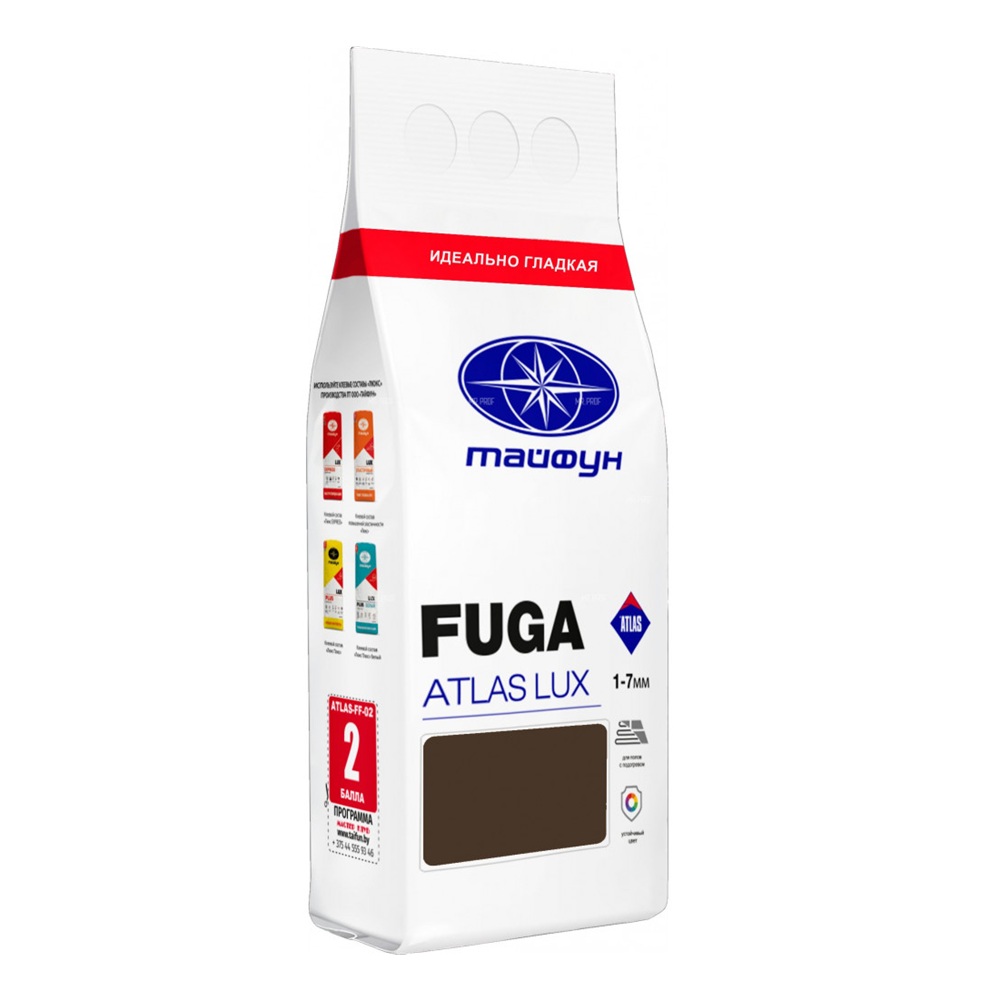 Затирка цементная Атлас 024 темно-коричневый 2 кг