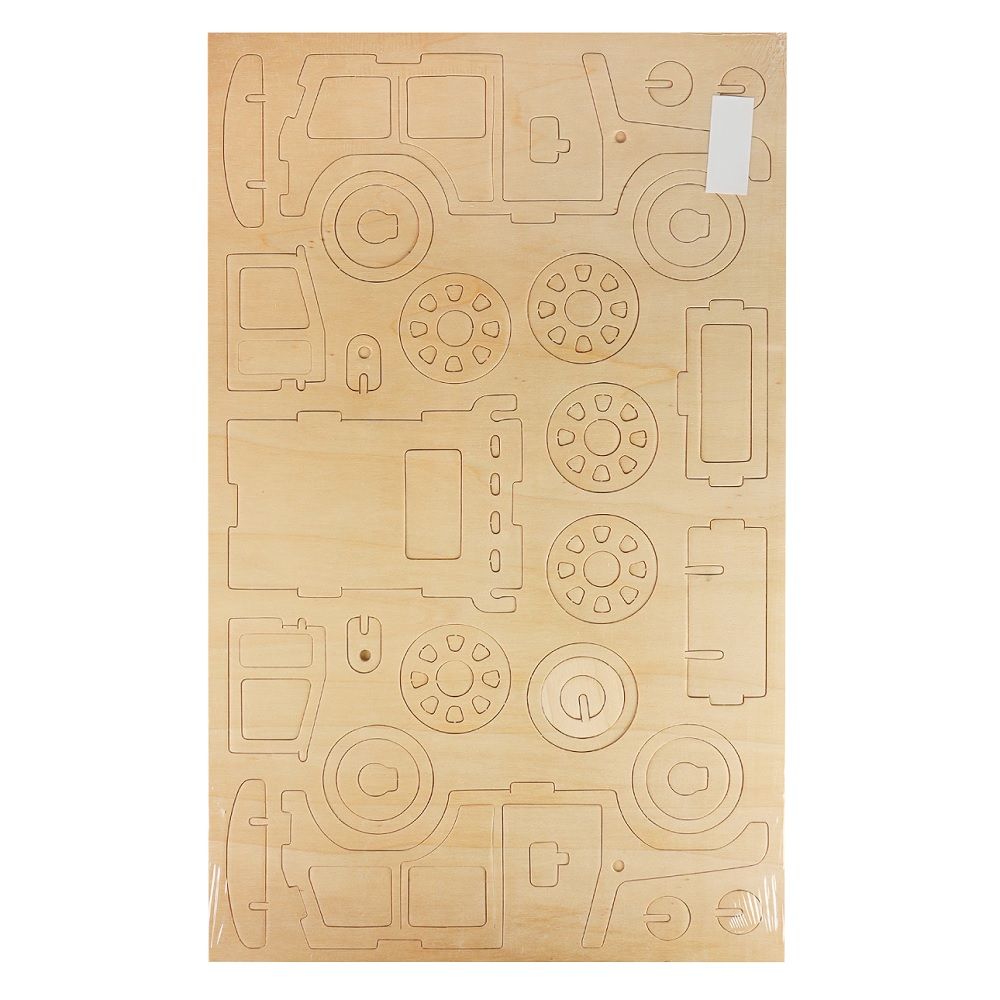 Модель сборная из дерева Джип