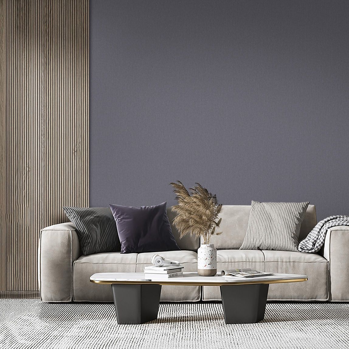 Обои WallSecret Midnight 9090-15 графит рогожка 1,06х10,05 м