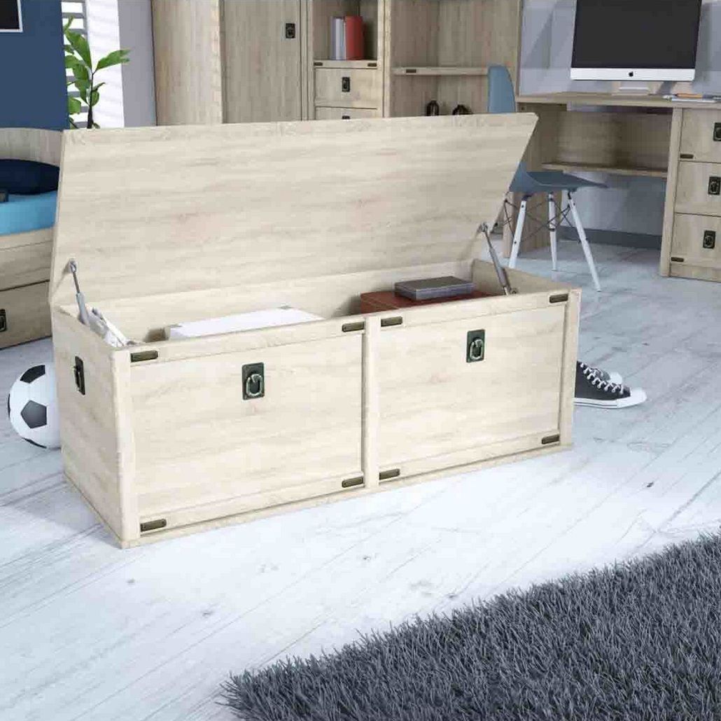 Сундук Валенсия 1200х470х460 мм Дуб сонома