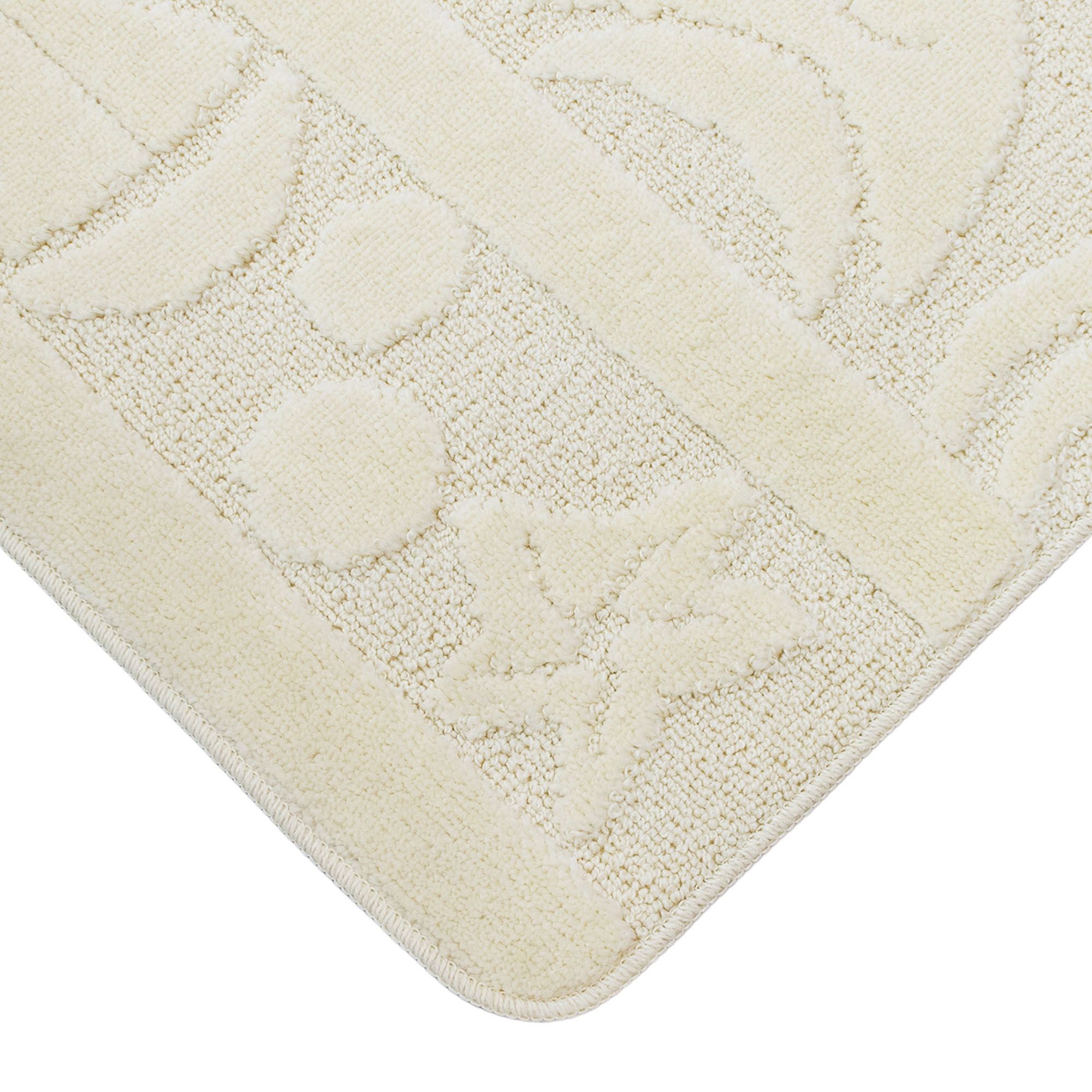 Коврик для ванной комнаты 50х90 см Zalel Chream кремовый