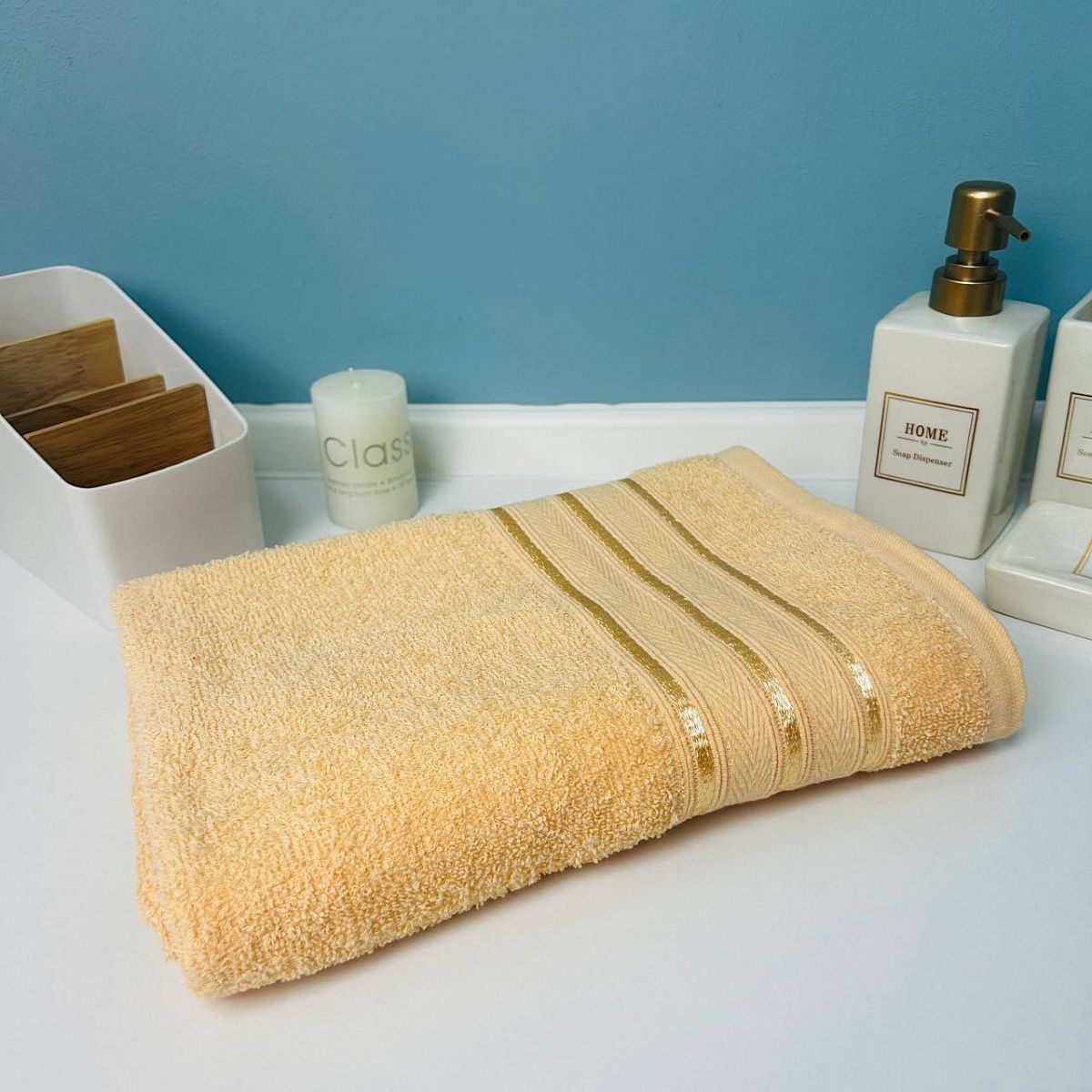 Полотенце махровое Comfort 70х120 см крем-брюле