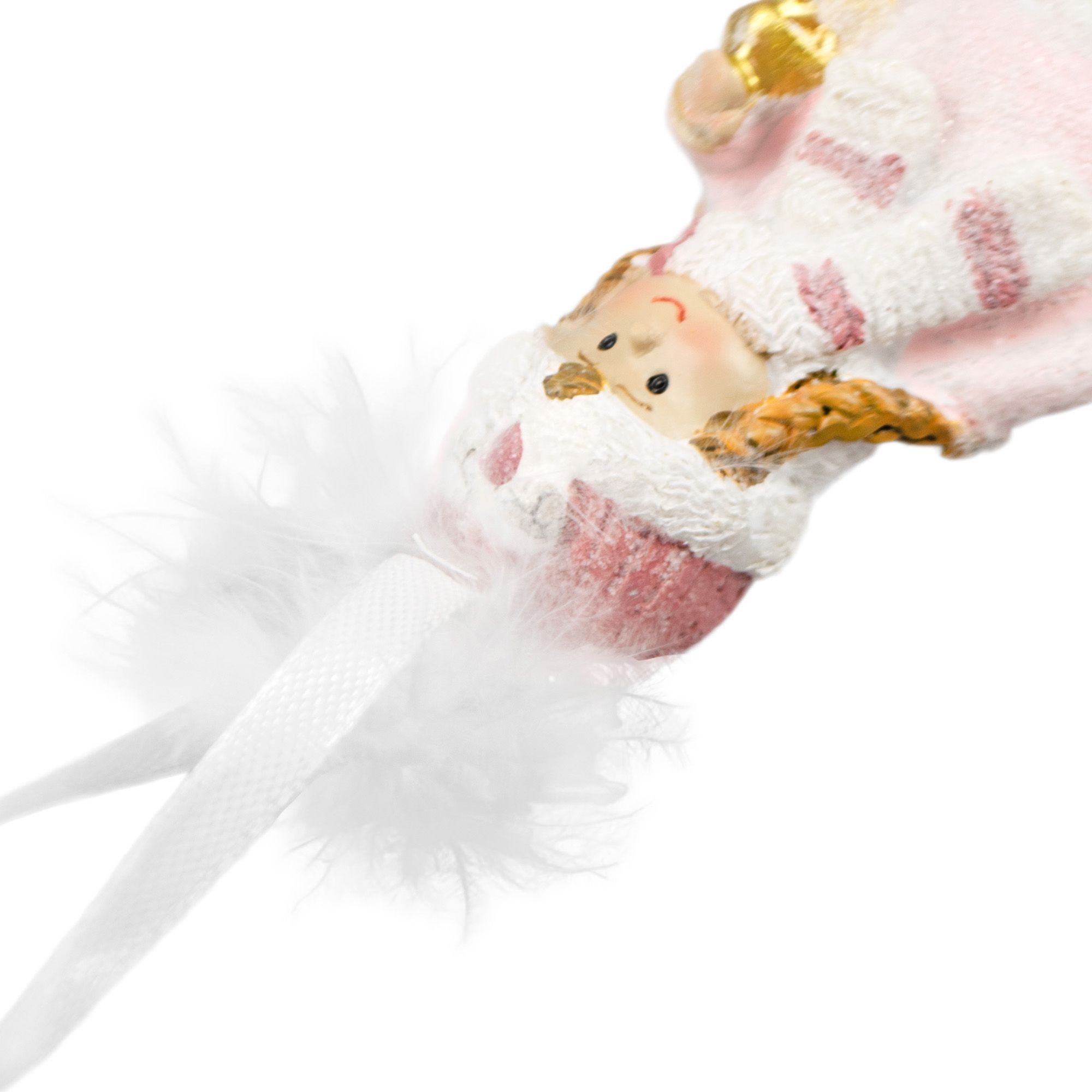 Украшение новогоднее Девочка 3,5х8х4,5 см розовый 2 вида 806543