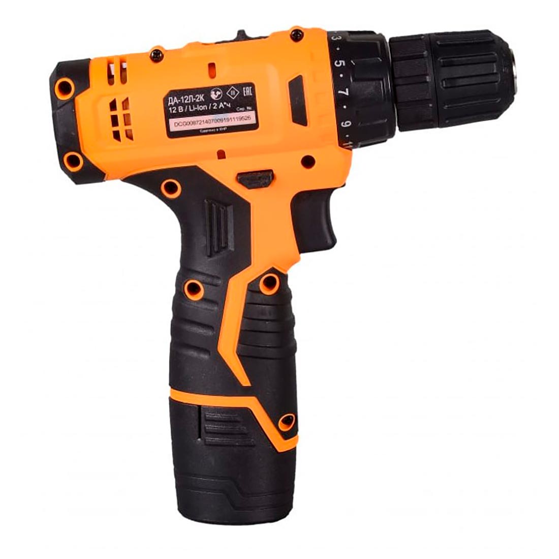 Дрель-шуруповерт аккумуляторная Вихрь ДА-12Л-2К 12В 2Ач 30 Нм