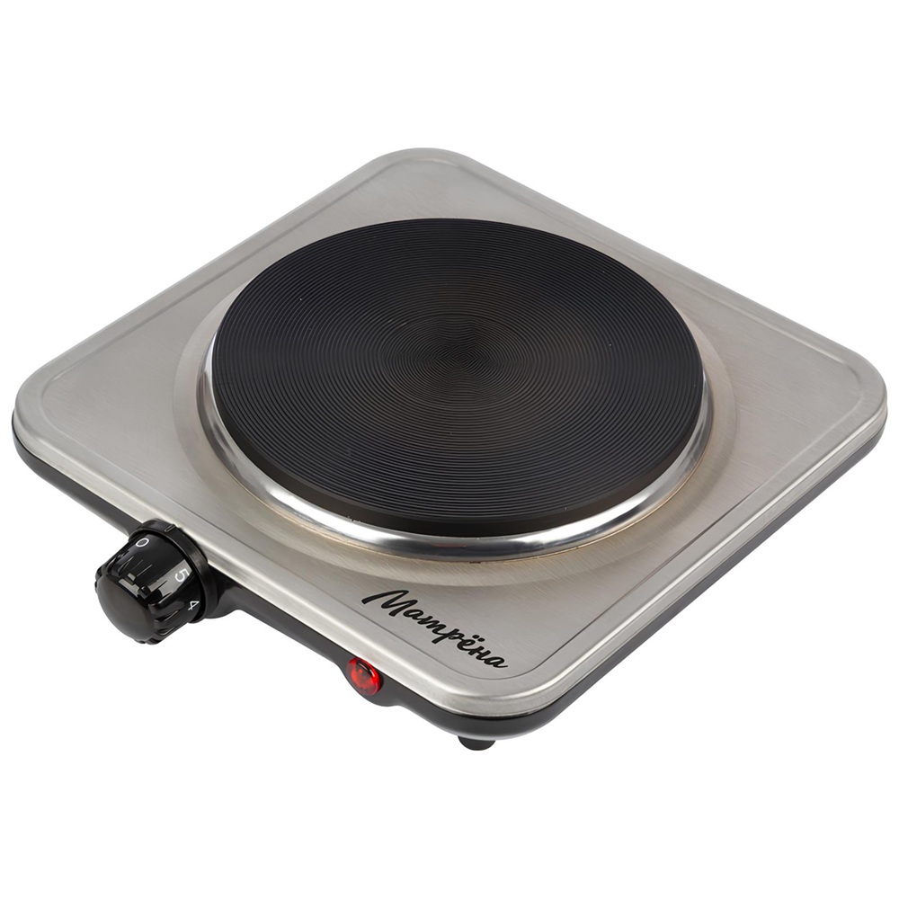 Плитка электрическая Матрена МА-061 1 конфорка диск 1кВт серая (10)