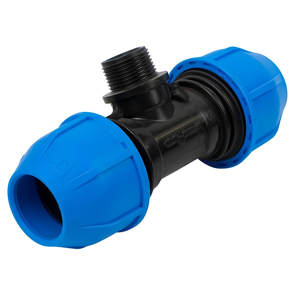 Тройник переходной ПЭ 32х32 мм х 3/4'' НР