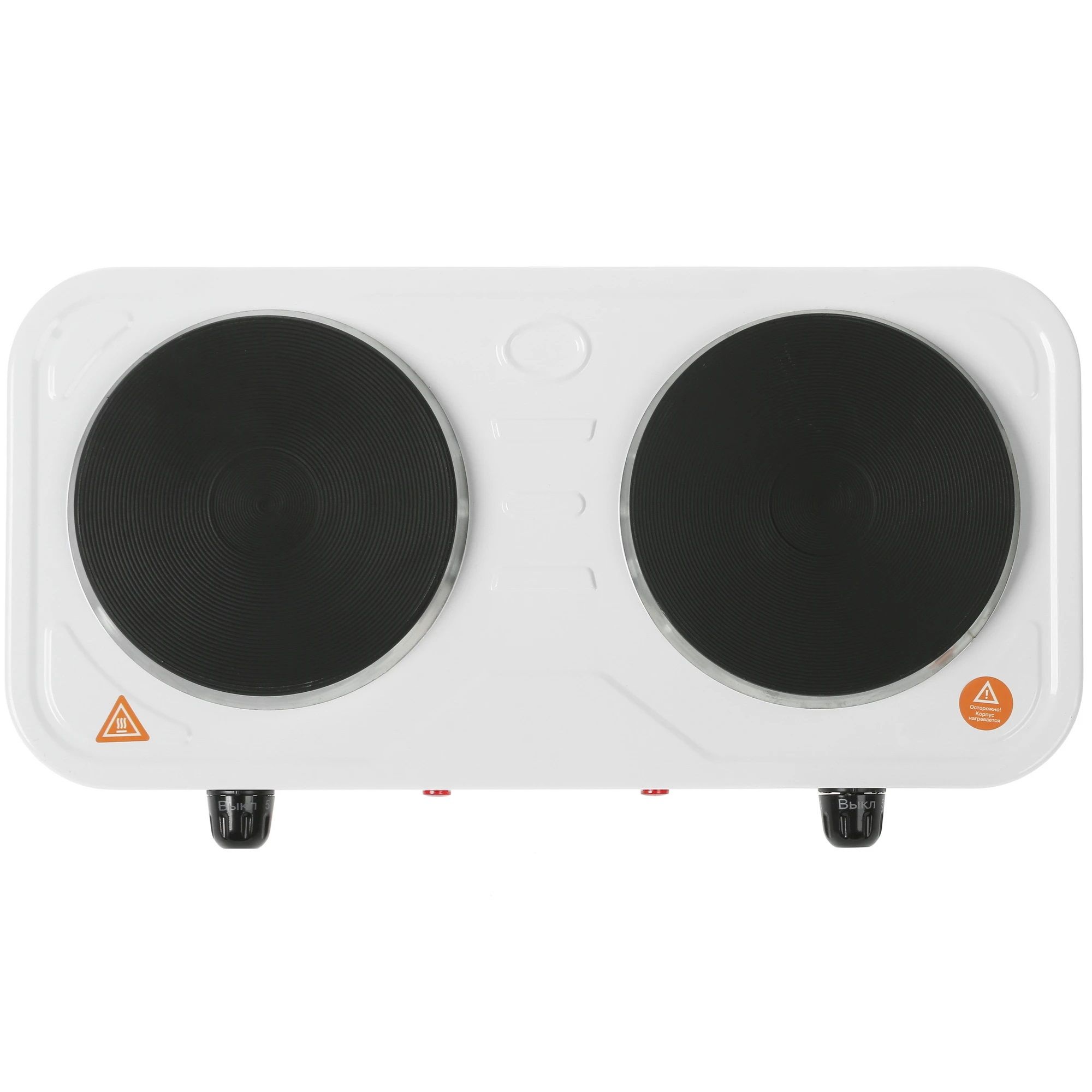 Плитка электрическая Blackton Bt HP217W 2 конфорки диск 1кВт+1кВт белая