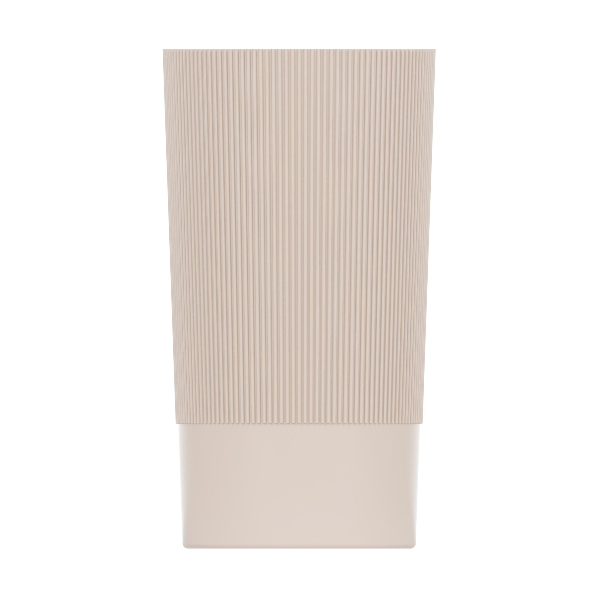 Ваза для цветов  пластиковая Версаль 20 см d10 см 1,2 л бежевая