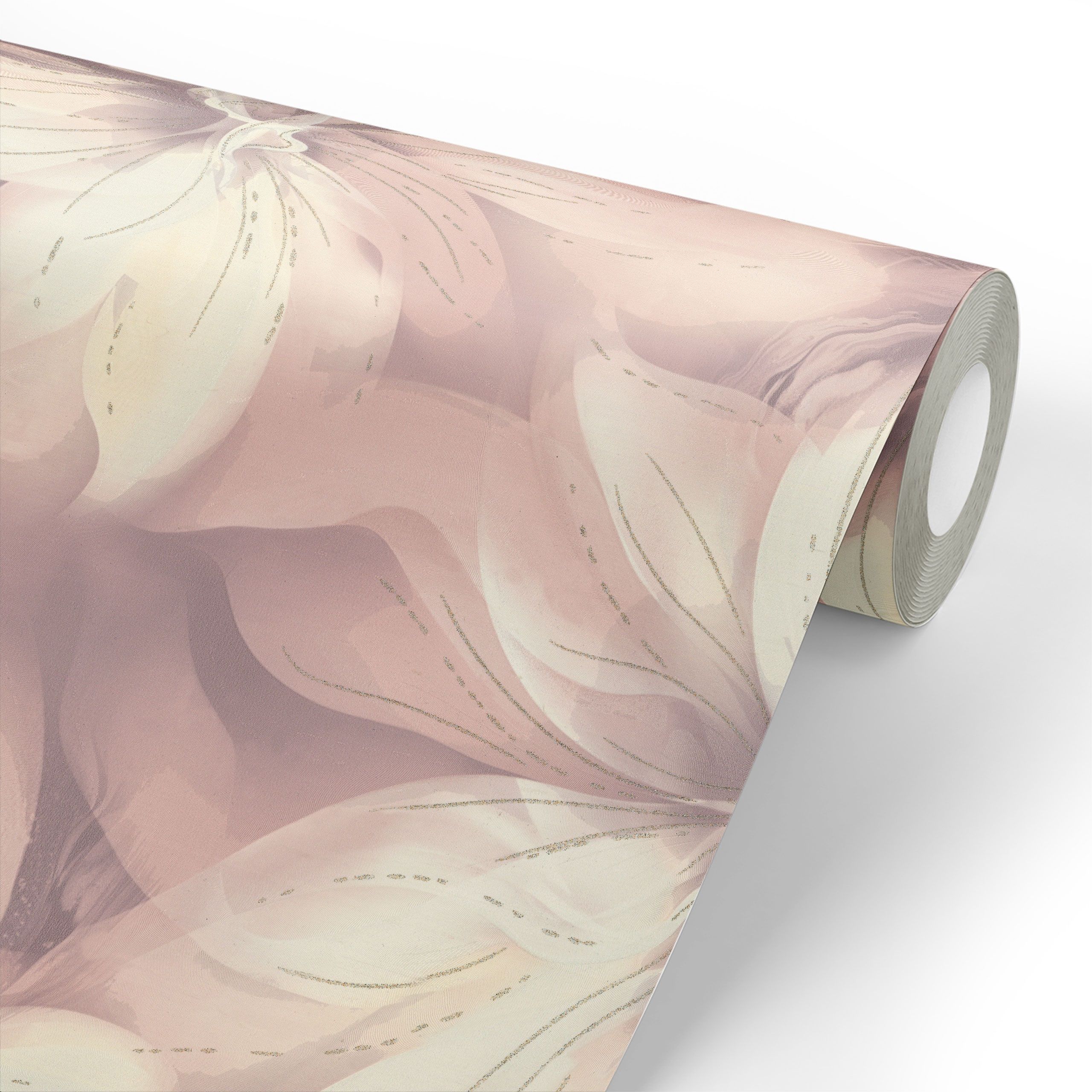 Обои Euro Decor Lilu 8082-06 сиреневые цветок крупный 1,06х10,05 м