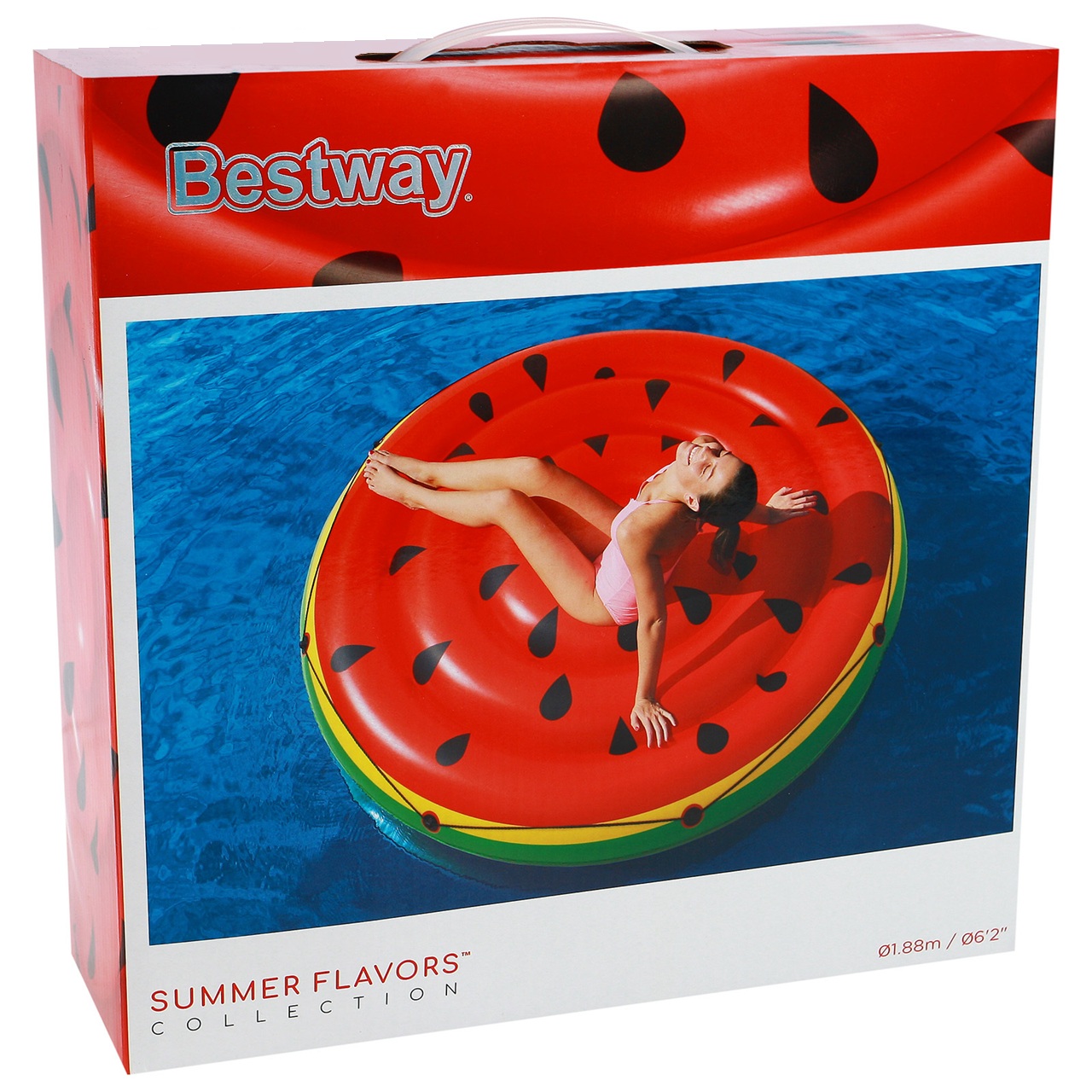 Матрас для плавания для двоих 188 см до 180 кг Bestway Арбуз 43140 рем комплект