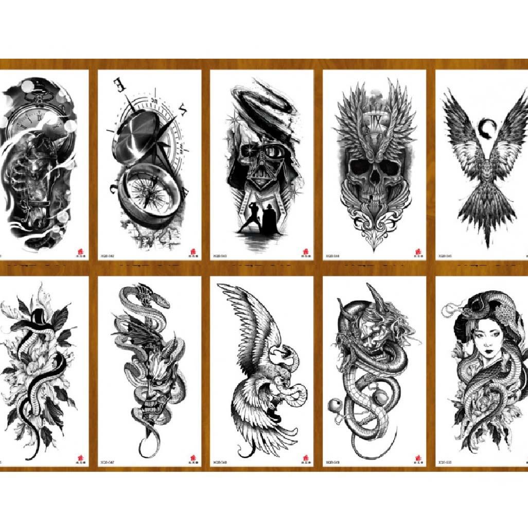 Татуировка-наклейка Мифология микс 11,4х21 см арт.ТА-1761