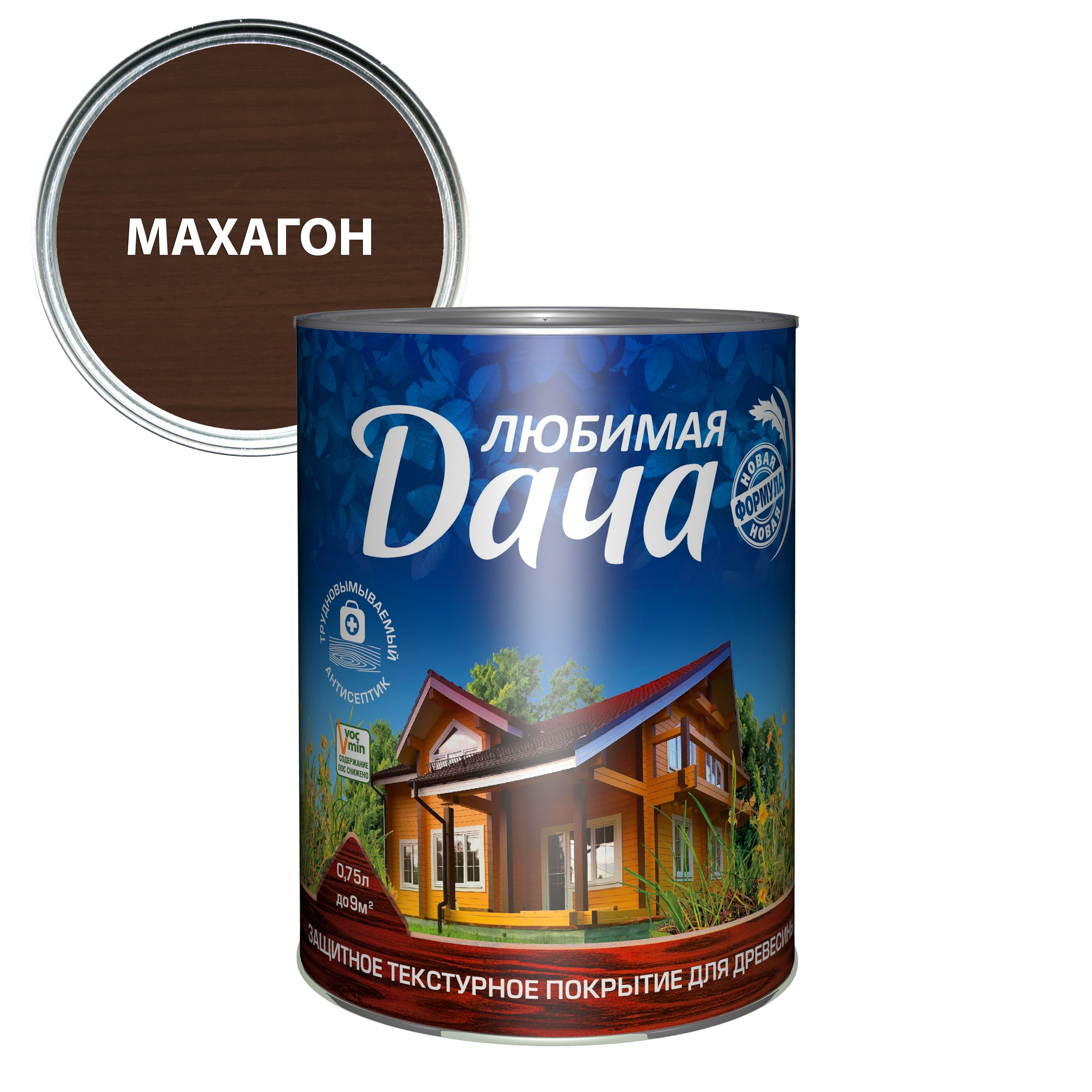 Текстурное покрытие Любимая дача 0,75л (махагон)