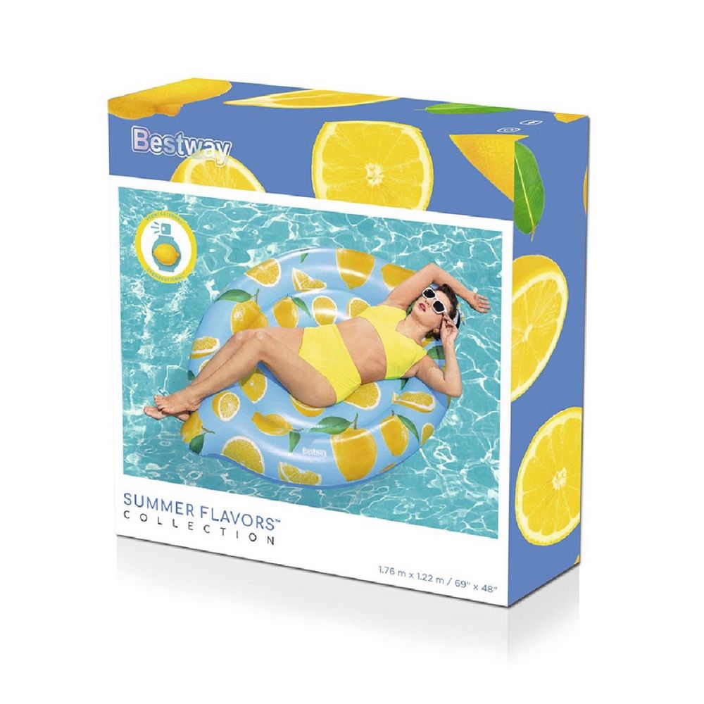 Матрас для плавания 165x151 см до 90 кг Bestway Scentsational Raspberry 43396