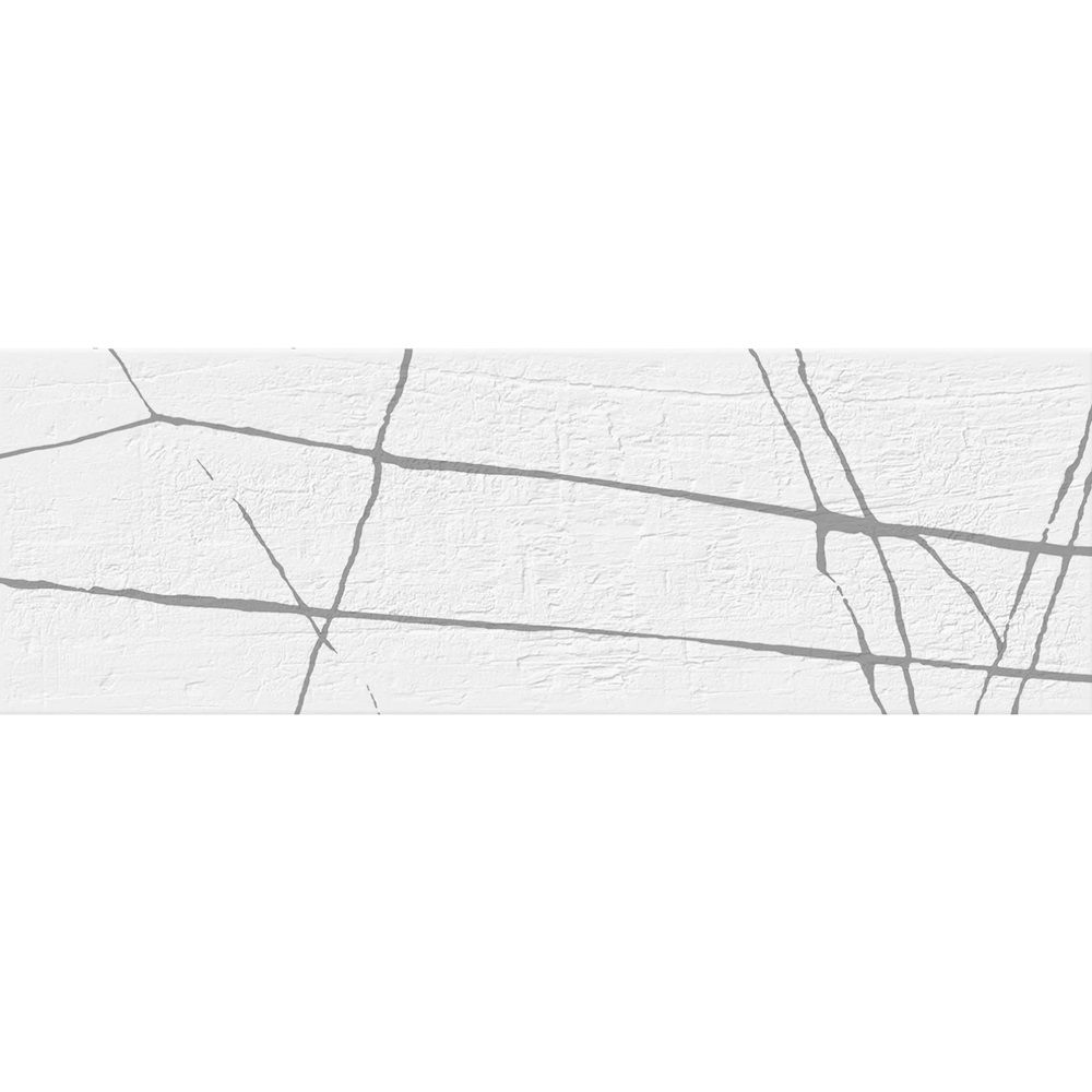 Плитка настенная New Trend Chicago White Stone WT11CHS00 20х60 см белая 1,92 м2
