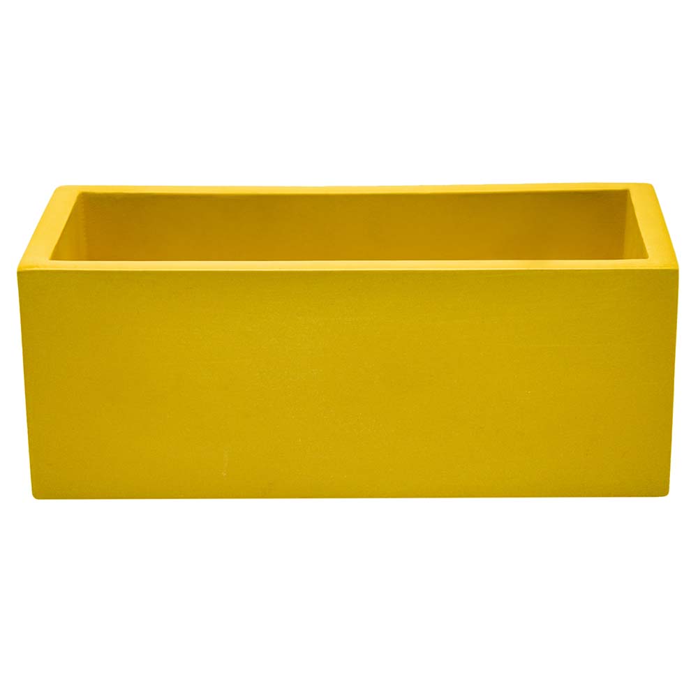 Кашпо Лофт VipSet прямоугольный желтый 0,85 л
