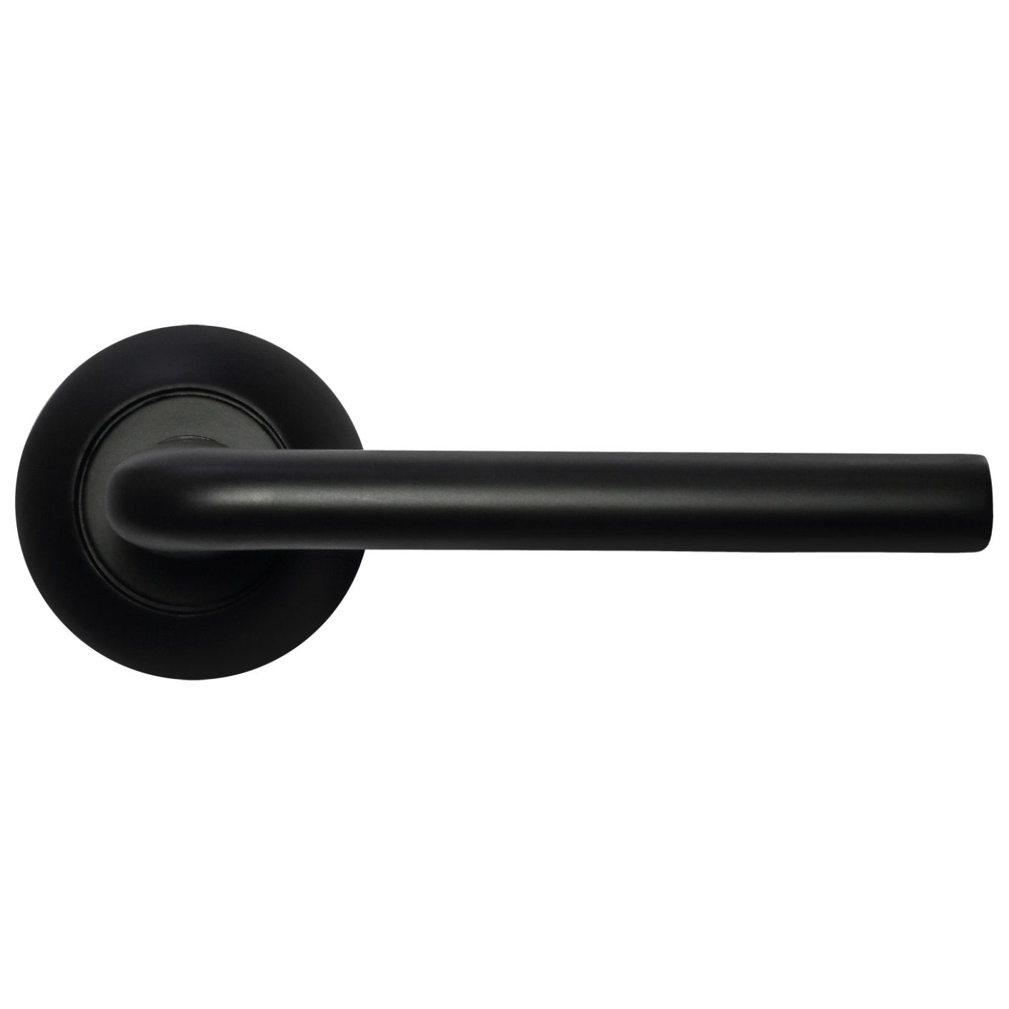 Ручка дверная Morelli Column MH-03 BL черная круглая розетка