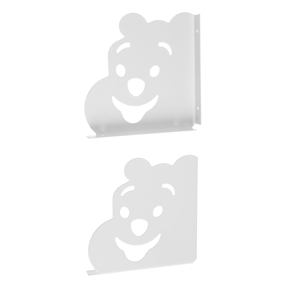 Кронштейны Мишка 180х180 мм белый 2 шт