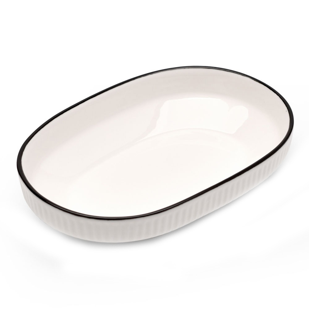 Блюдо сервировочное 31х16х3 см керамика 2025-1252