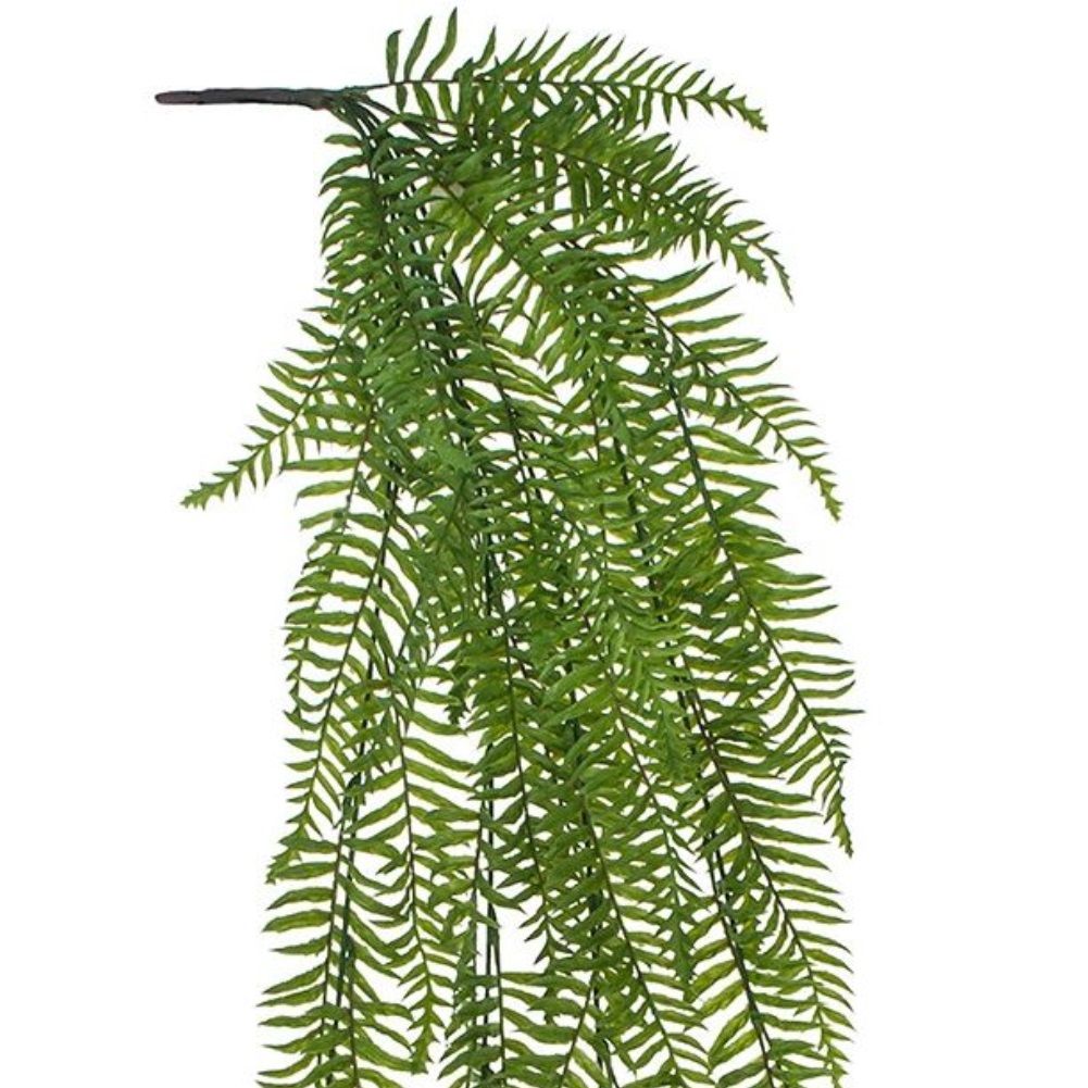 Растение искусственное Папоротник ампельный 102 см зеленый
