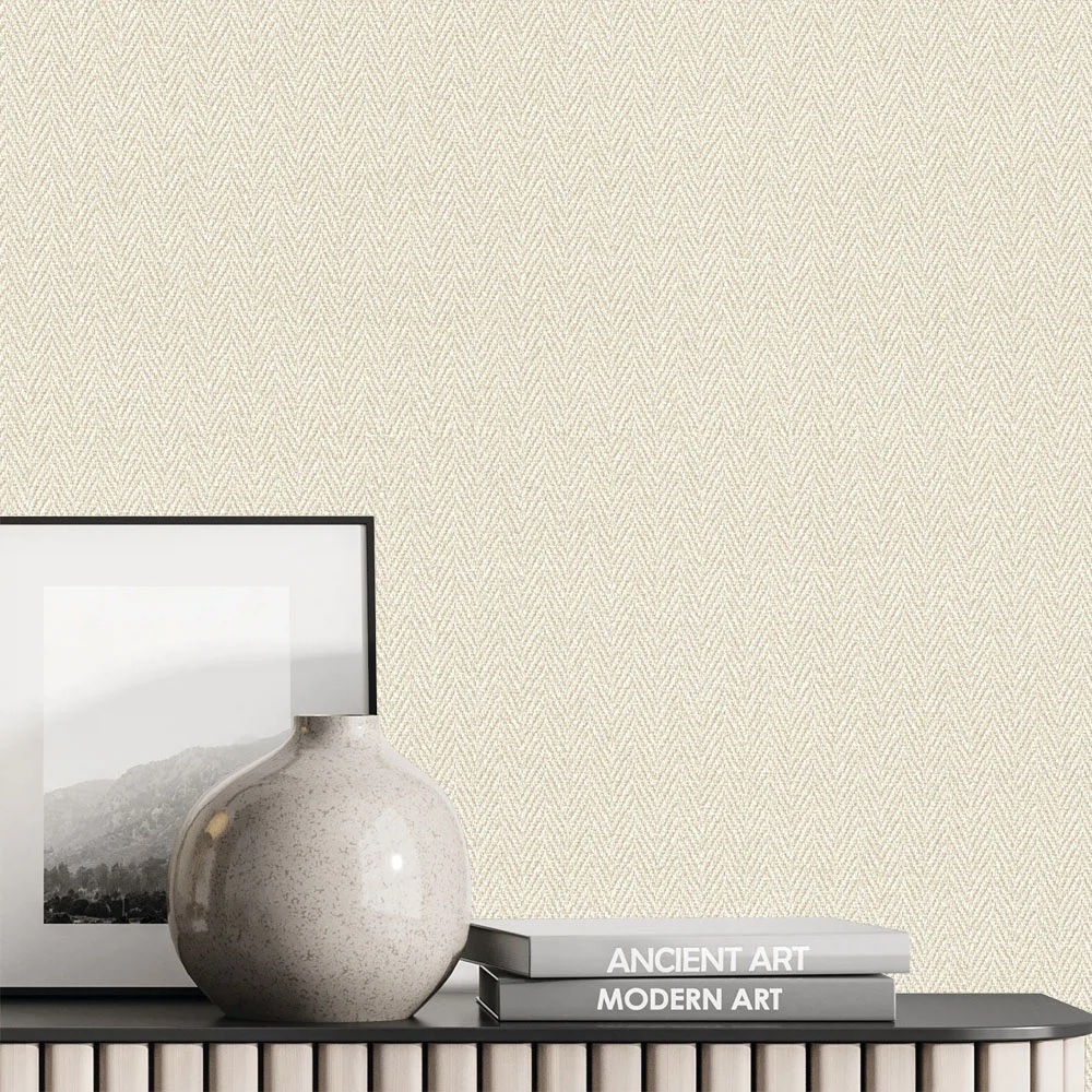 Обои Артекс Атлантис 11404-02 бежевые рогожка 1,06х10 м